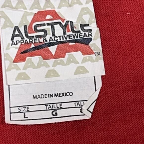 Time Traveller Marty McPrime Shirt Men Large Red Graphic Tee Back‎ to the FuturE - Picture 4 of 9